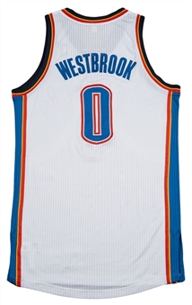 2012 Russell Westbrook Game Used Oklahoma City Thunder Jersey (NBA/MeiGray LOA)